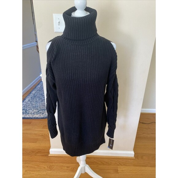INC International Concepts NWT Women’s Cold Shoulder Turtleneck Sweater Size S - Picture 7 of 10